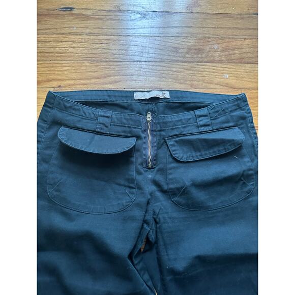 Level Mid Rise Black Flare Pants – Front Pockets, Zipper Closure – Size 6 - Picture 4 of 7